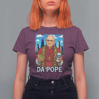 Funny Da Pope Leo XIV T Shirt For Women 267th Pope Chicago Hot Dog and Beer