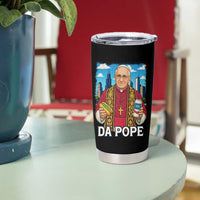 Funny Da Pope Leo XIV Tumbler Cup 267th Pope Chicago Hot Dog and Beer