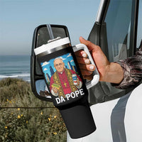Funny Da Pope Leo XIV Tumbler With Handle 267th Pope Chicago Hot Dog and Beer