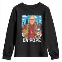 Funny Da Pope Leo XIV Youth Sweatshirt 267th Pope Chicago Hot Dog and Beer