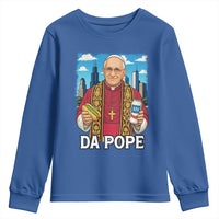 Funny Da Pope Leo XIV Youth Sweatshirt 267th Pope Chicago Hot Dog and Beer