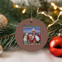 267th Pope Leo XIV Ceramic Ornament From The Windy City To The Vatican US Chicago Pride - Wonder Print Shop