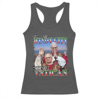 267th Pope Leo XIV Racerback Tank Top From The Windy City To The Vatican US Chicago Pride
