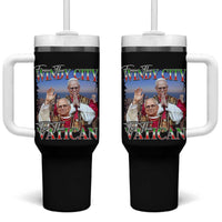 267th Pope Leo XIV Tumbler With Handle From The Windy City To The Vatican US Chicago Pride