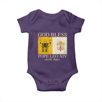God Bless Pope Leo XIV Baby Onesie 267th Pope Vatican Flag
