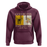 God Bless Pope Leo XIV Hoodie 267th Pope Vatican Flag