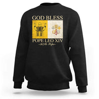 God Bless Pope Leo XIV Sweatshirt 267th Pope Vatican Flag