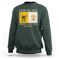 God Bless Pope Leo XIV Sweatshirt 267th Pope Vatican Flag
