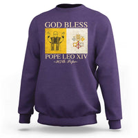 God Bless Pope Leo XIV Sweatshirt 267th Pope Vatican Flag