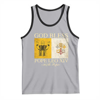 God Bless Pope Leo XIV Tank Top 267th Pope Vatican Flag