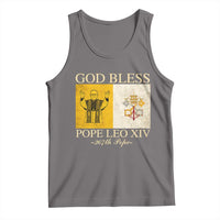 God Bless Pope Leo XIV Tank Top 267th Pope Vatican Flag