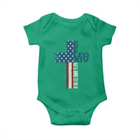 267th Pope Leo XIV Baby Onesie Nos Multi In Illo Uno Unum American Cross