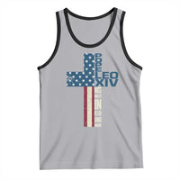 267th Pope Leo XIV Tank Top Nos Multi In Illo Uno Unum American Cross