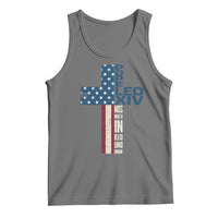 267th Pope Leo XIV Tank Top Nos Multi In Illo Uno Unum American Cross