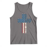 267th Pope Leo XIV Tank Top Nos Multi In Illo Uno Unum American Cross