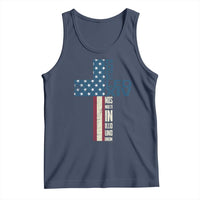 267th Pope Leo XIV Tank Top Nos Multi In Illo Uno Unum American Cross