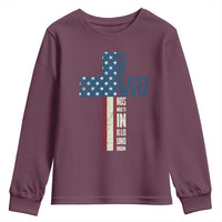 267th Pope Leo XIV Youth Sweatshirt Nos Multi In Illo Uno Unum American Cross