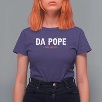 Da Pope Leo XIV T Shirt For Women 267th Pope Catholic Chicago Pride