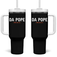 Da Pope Leo XIV Tumbler With Handle 267th Pope Catholic Chicago Pride