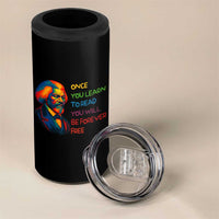 Frederick Douglass Inspirational 4 in 1 Can Cooler Tumbler Learn to Read Be Forever Free Black Leader - Wonder Print Shop