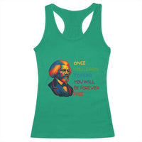 Frederick Douglass Inspirational Racerback Tank Top Learn to Read Be Forever Free Black Leader - Wonder Print Shop