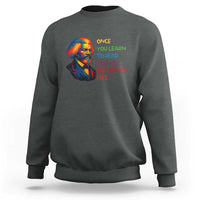 Frederick Douglass Inspirational Sweatshirt Learn to Read Be Forever Free Black Leader - Wonder Print Shop
