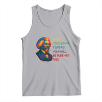 Frederick Douglass Inspirational Tank Top Learn to Read Be Forever Free Black Leader - Wonder Print Shop
