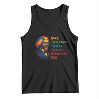 Frederick Douglass Inspirational Tank Top Learn to Read Be Forever Free Black Leader - Wonder Print Shop