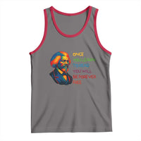 Frederick Douglass Inspirational Tank Top Learn to Read Be Forever Free Black Leader - Wonder Print Shop