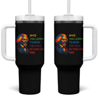 Frederick Douglass Inspirational Tumbler With Handle Learn to Read Be Forever Free Black Leader - Wonder Print Shop