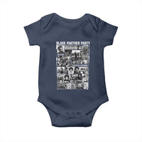 Black Panther Party Collage Baby Onesie Revolutionary Tribute to Huey P. Newton Movement Legacy - Wonder Print Shop