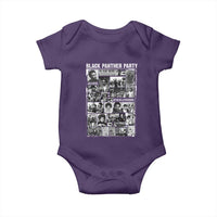 Black Panther Party Collage Baby Onesie Revolutionary Tribute to Huey P. Newton Movement Legacy - Wonder Print Shop