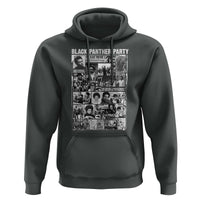 Black Panther Party Collage Hoodie Revolutionary Tribute to Huey P. Newton Movement Legacy - Wonder Print Shop