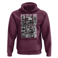 Black Panther Party Collage Hoodie Revolutionary Tribute to Huey P. Newton Movement Legacy - Wonder Print Shop