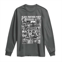 Black Panther Party Collage Long Sleeve Shirt Revolutionary Tribute to Huey P. Newton Movement Legacy - Wonder Print Shop