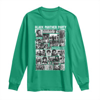 Black Panther Party Collage Long Sleeve Shirt Revolutionary Tribute to Huey P. Newton Movement Legacy - Wonder Print Shop