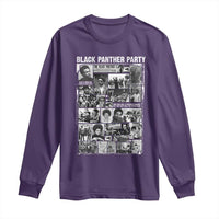 Black Panther Party Collage Long Sleeve Shirt Revolutionary Tribute to Huey P. Newton Movement Legacy - Wonder Print Shop
