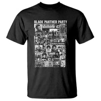 Black Panther Party Collage T Shirt Revolutionary Tribute to Huey P. Newton Movement Legacy - Wonder Print Shop