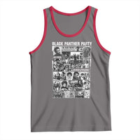 Black Panther Party Collage Tank Top Revolutionary Tribute to Huey P. Newton Movement Legacy - Wonder Print Shop