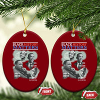 Black History Matters Ceramic Ornament MLK Malcolm X Obama Rosa Parks Inspirational Tribute - Wonder Print Shop