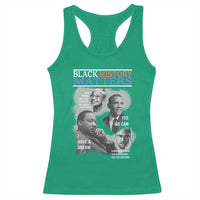 Black History Matters Racerback Tank Top MLK Malcolm X Obama Rosa Parks Inspirational Tribute - Wonder Print Shop
