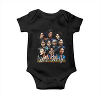 HerStory Tribute Baby Onesie Celebrating Legendary Black Women of History and Power - Wonder Print Shop