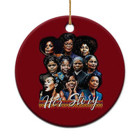 HerStory Tribute Ceramic Ornament Celebrating Legendary Black Women of History and Power - Wonder Print Shop
