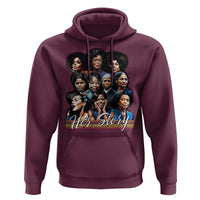 HerStory Tribute Hoodie Celebrating Legendary Black Women of History and Power - Wonder Print Shop