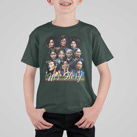HerStory Tribute T Shirt For Kid Celebrating Legendary Black Women of History and Power - Wonder Print Shop