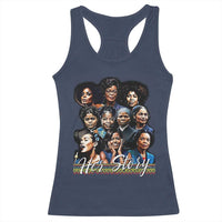 HerStory Tribute Racerback Tank Top Celebrating Legendary Black Women of History and Power - Wonder Print Shop