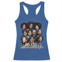 HerStory Tribute Racerback Tank Top Celebrating Legendary Black Women of History and Power - Wonder Print Shop