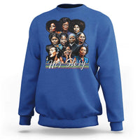 HerStory Tribute Sweatshirt Celebrating Legendary Black Women of History and Power - Wonder Print Shop
