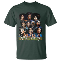 HerStory Tribute T Shirt Celebrating Legendary Black Women of History and Power - Wonder Print Shop