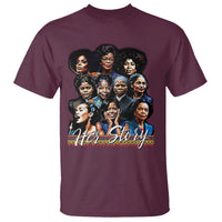 HerStory Tribute T Shirt Celebrating Legendary Black Women of History and Power - Wonder Print Shop